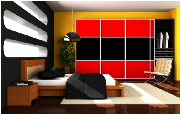 дизайн гардероб плъзгащи се врати